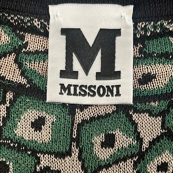 Missoni Green and Black Patterned Mini Dress - Picture 12 of 16